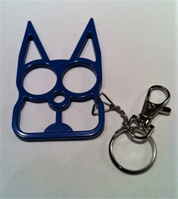 Kitty Cat Self Defense Keychains Navy Blue